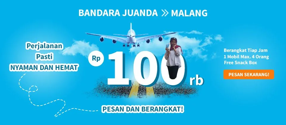 Travel Bandara Juanda ke Malang Kota